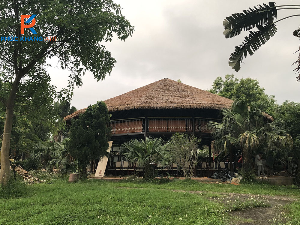 Dự án thi công chòi lá chòi bát giác 